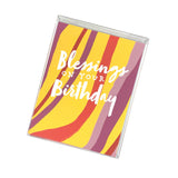 Birthday Blessings Set - Arizona (Yellow, Red, and Purple). Happy Birthday Card. Greeting Cards for Christian Women.