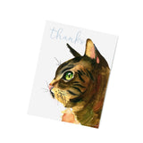 Brown Cat Thank You Card