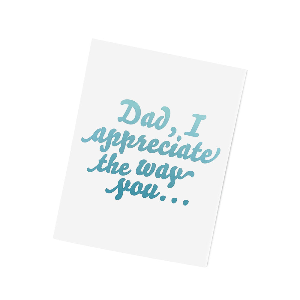 Thank You Card for Dad