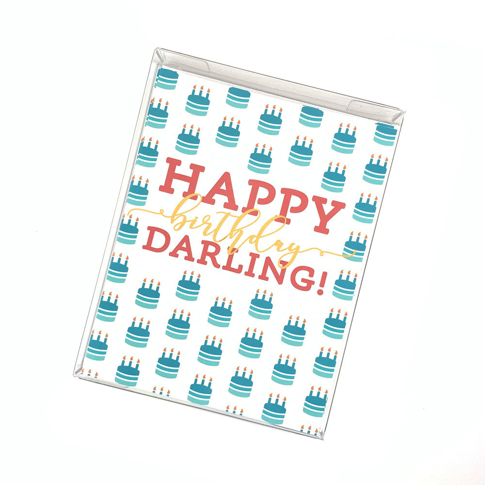 Happy Birthday Darling Set. Happy Birthday Cards for Christian Women.