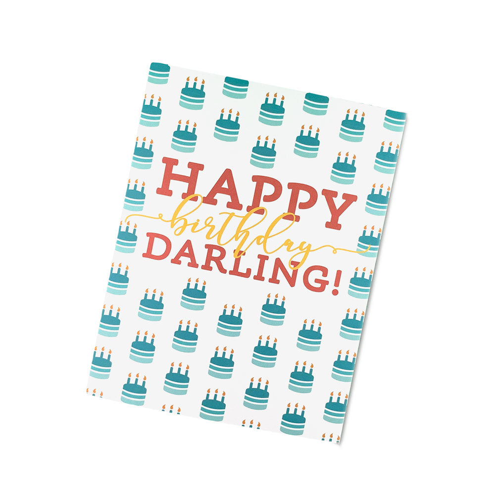 Happy Birthday Darling Card. Happy Birthday Cards for Christian Women.