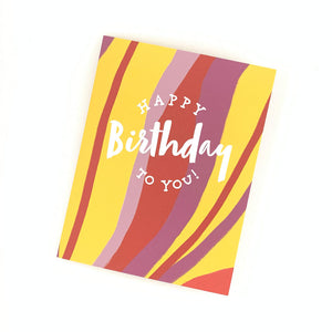 Happy Birthday to You - Arizona (Yellow, Red, and Purple). Happy Birthday Cards for Christian Women.