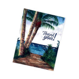 Palm Tree Thank You. Watercolor Thank You Cards for Christian Women