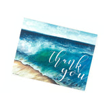 Beach Waves Thank You Card. Greeting Cards for Christian Women.